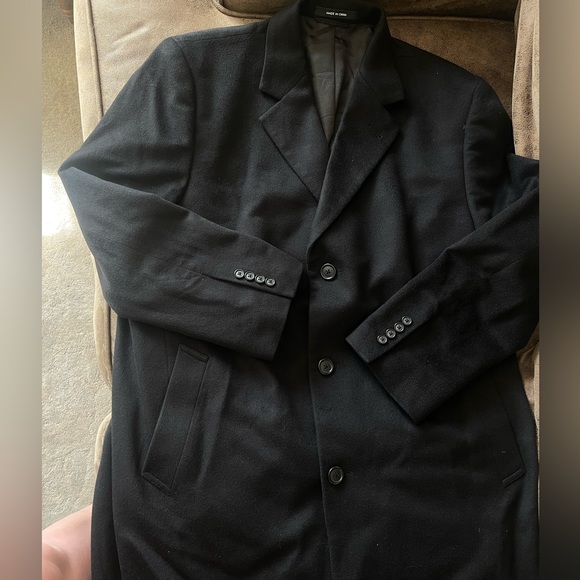 Pronto Uomo 100% Cashmere Long Coat- SIZE:46R - Picture 2 of 7